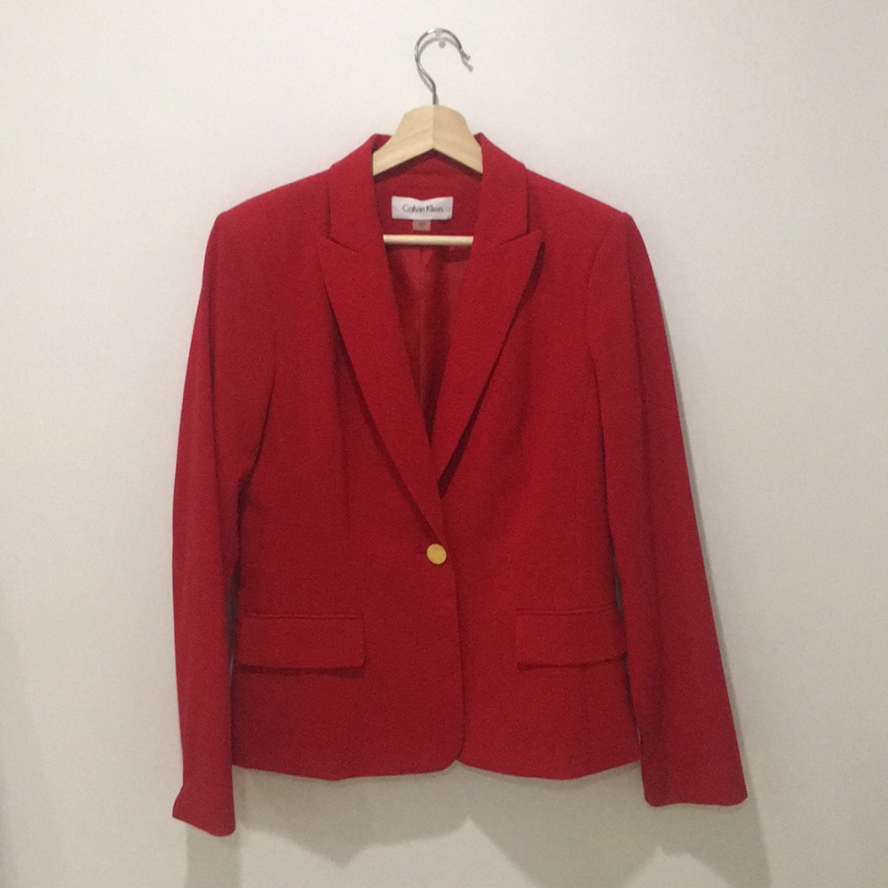CALVIN  KLEIN red blazer 🔥🔥🔥